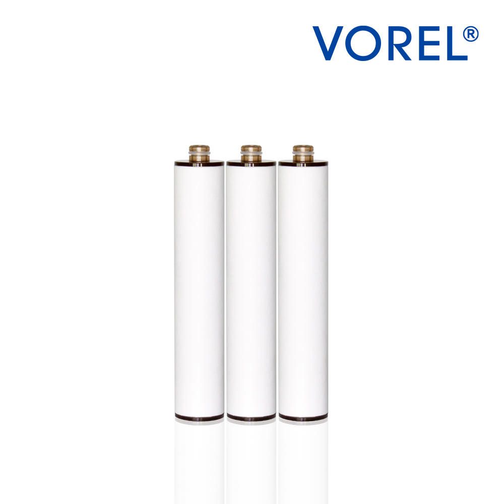 VOREL Shower Sediment Replacement Filter Cartridge 3 Pack Rust Removal _ Made in Korea